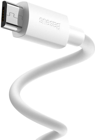 Baseus 1.5m Regular USB 2.0 to micro USB Cable White (TZCAMZJ-02)