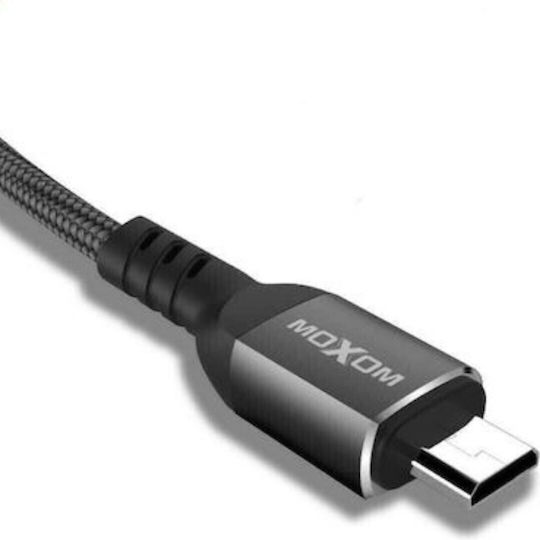 Moxom Male-USB-A Male 2m Braided USB 2.0 to micro USB Cable