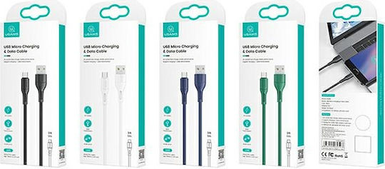 Usams U68 Regular USB 2.0 to micro USB Cable Πράσινο 1m (SJ502USB04)