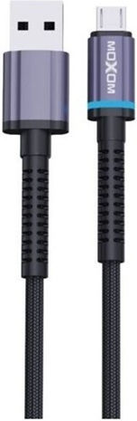 Moxom LED USB 2.0 до микро USB кабел Черен 1м 1бр