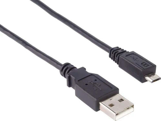 PremiumCord Regulär USB 2.0 auf Micro-USB-Kabel Schwarz 0.5m (KU2M02F) 1Stück