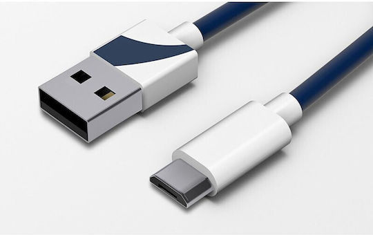 Tribe Regular USB 2.0 to micro USB Cable Μπλε 1.2m (CMR23403)