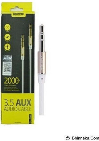 Remax Audio Cable 3.5mm Male - 3.5mm Male White 2m