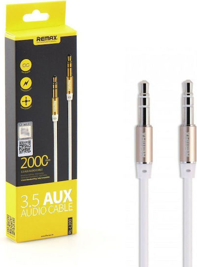 Remax Audio Cable 3.5mm Male - 3.5mm Male White 2m