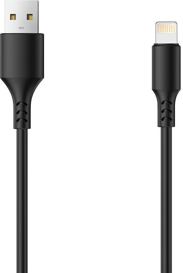 Setty Редовна USB-A към Lightning кабел Черен 1м