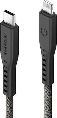 Energea C94 USB-C to Lightning Cable 60W Μαύρο 1.5m