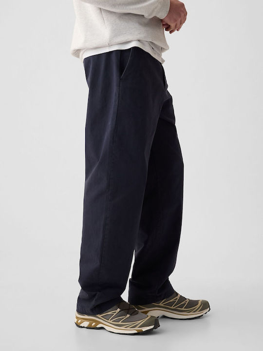 Παντελόνι Ελαστικό σε Baggy Γραμμή Navy