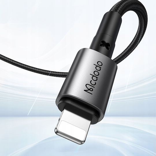 Mcdodo Braided USB-A to Lightning Cable 12W Μαύρο 1.2m (CA-3580)