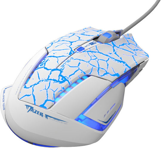 E-Blue Mazer Pro Gaming Ποντίκι Λευκό