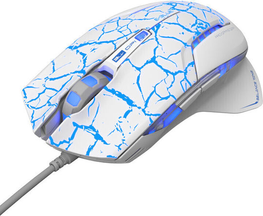E-Blue Mazer Pro Gaming Ποντίκι Λευκό