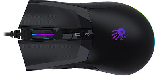 A4Tech W90 Pro RGB Gaming Ποντίκι 16000 DPI Μαύρο