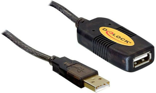 DeLock USB 2.0 Cable USB-A male - USB-A female Μαύρο 10m 82446