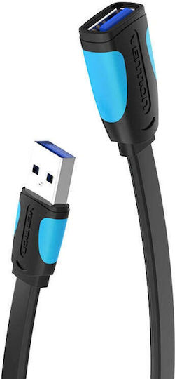 Vention USB 3.0 Cablu USB-A - USB-A female Negru 1.5m VAS-A13-B150