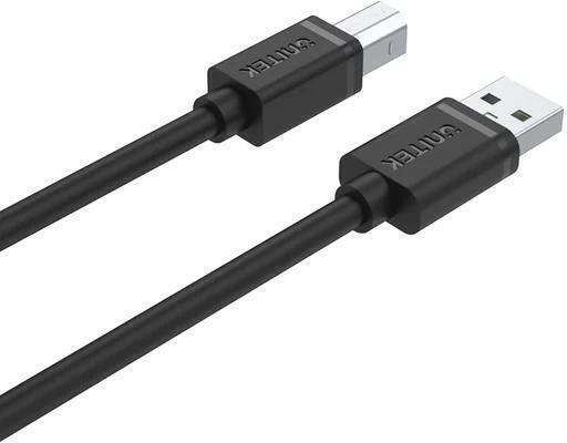 Unitek USB 2.0 Cable USB-A male - USB-B male Μαύρο 1m Y-C430GBK