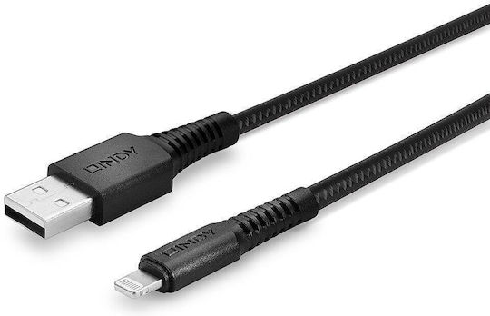 Lindy USB 2.0 Cable USB-A male - Μαύρο 1m 31291