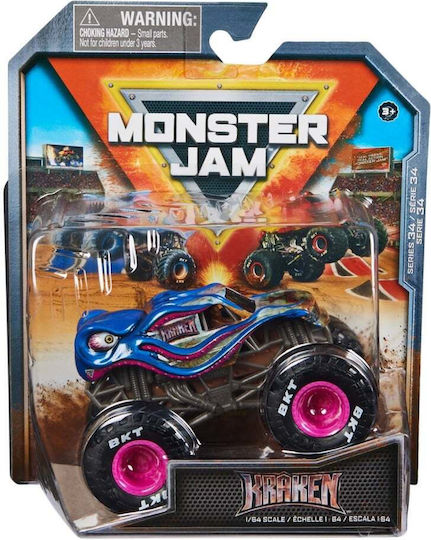 Mașină Metalică Monster Jam Kraken Scara 1:64