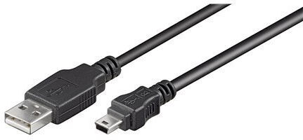 Goobay USB 2.0 Kabel USB-A-Stecker - Mini-USB-A-Stecker Schwarz 1.8m 50767