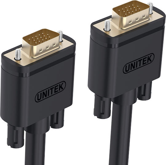 Unitek Kabel VGA-Stecker - VGA-Stecker Schwarz 5m (Y-C505G)