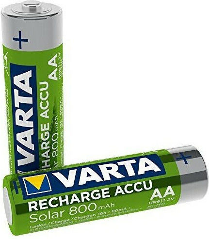 Varta Recharge Accu Solar Επαναφορτιζόμενες Μπαταρίες AA Ni-MH 800mAh 1.2V 2τμχ