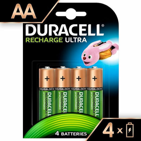 Duracell Recharge Ultra Επαναφορτιζόμενες Μπαταρίες AA Ni-MH 2500mAh 1.2V 4τμχ
