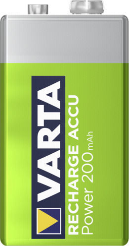Varta Rechargeable Accu Rechargable Battery 9V Ni-MH 200mAh 1pcs