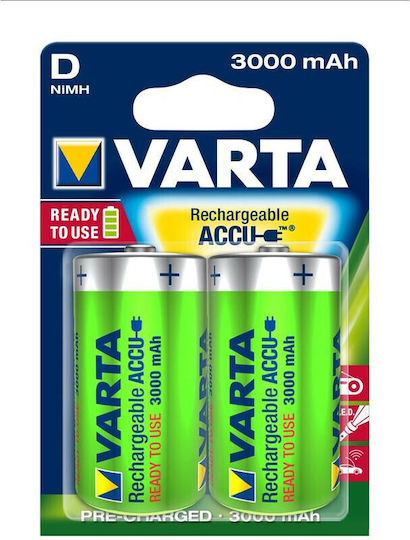 Varta Rechargeable Accu Rechargeable Battery D Ni-MH 3000mAh 1.2V 2pcs