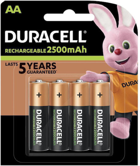 Duracell Recharge Ultra Επαναφορτιζόμενες Μπαταρίες AA Ni-MH 2500mAh 1.2V 4τμχ