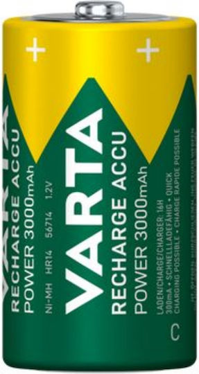 Varta Rechargeable Accu Επαναφορτιζόμενες Μπαταρίες C Ni-MH 3000mAh 1.2V 2τμχ