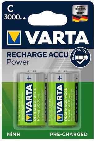 Varta Rechargeable Accu Επαναφορτιζόμενες Μπαταρίες C Ni-MH 3000mAh 1.2V 2τμχ