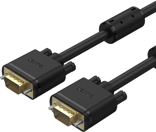 Unitek Cable VGA male - VGA male Μαύρο 1m (Y-C511G)