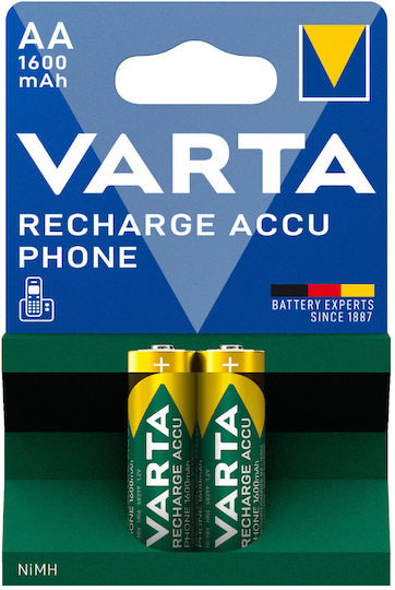 Varta Accu Phone Power Επαναφορτιζόμενες Μπαταρίες AAA Ni-MH 800mAh 2τμχ