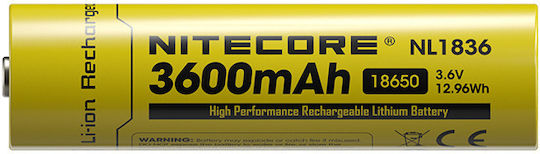 NiteCore NL1836 Επαναφορτιζόμενη Μπαταρία 18650 Li-ion 3600mAh 3.6V 1τμχ