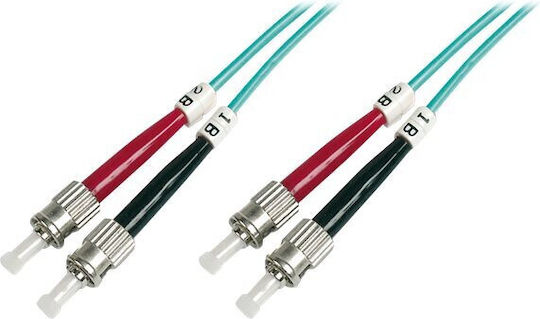 Digitus Cablu De Fibră Optică ST-ST 3m Turcoaz