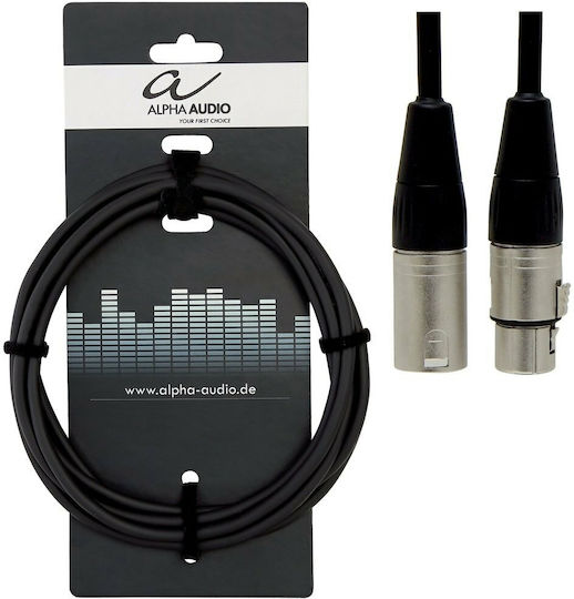Alpha Audio 190.555 XLR male to XLR female 9m Cable (190.555)