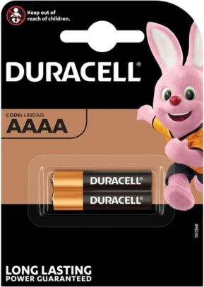 Duracell Long Lasting Alkaline Batteries AAAA 1.5V 2pcs