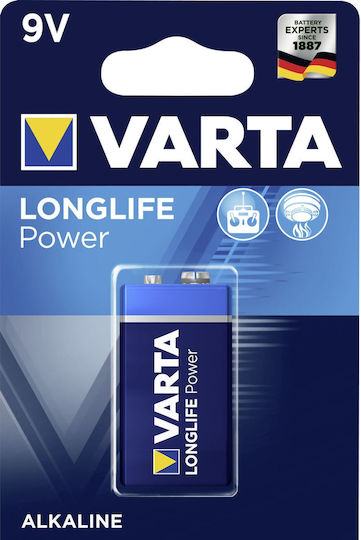 Varta LongLife Power Αλκαλική Μπαταρία 9V 1τμχ