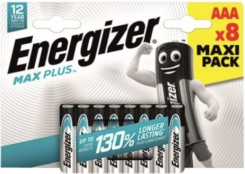 Energizer Max Plus Αλκαλικές Μπαταρίες AAA 1.5V 8τμχ