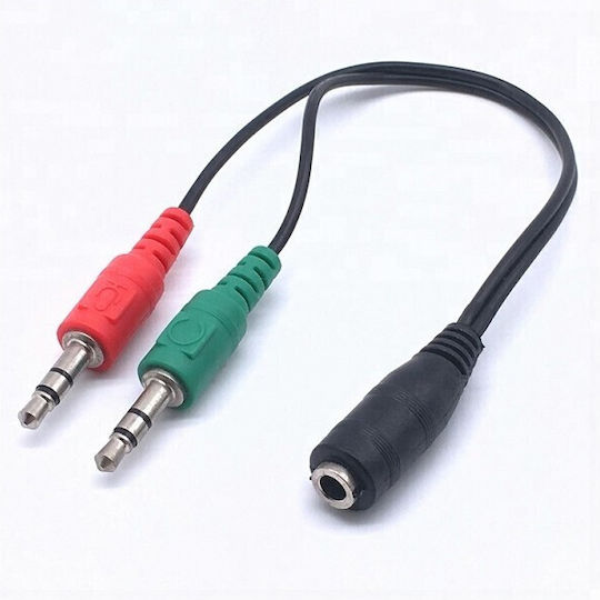 Andowl Qyp30 Converter 3.5mm 2x male to 3.5mm female 1pcs