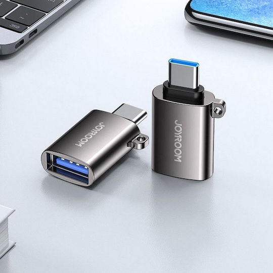 Joyroom S-H151 Converter USB-C / USB-A male to USB-C / USB-A male Gray 1pcs