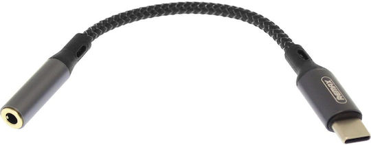 Remax Μετατροπέας Lightning male σε 3.5mm female Γκρι 1τμχ