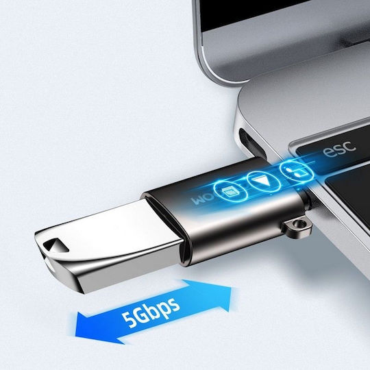 Joyroom S-H151 Converter USB-C / USB-A male to USB-C / USB-A male Gray 1pcs