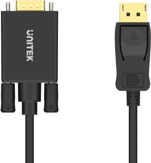Unitek Μετατροπέας DisplayPort / VGA male σε DisplayPort / VGA female 1τμχ Y-5118F