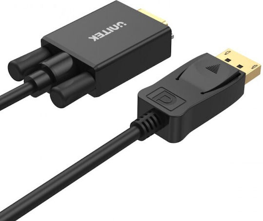 Unitek Μετατροπέας DisplayPort / VGA male σε DisplayPort / VGA female 1τμχ Y-5118F