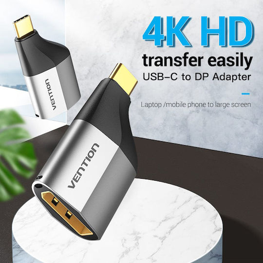 Vention Konverter USB-C / DisplayPort männlich zu USB-C / DisplayPort weiblich 1Stück TCCH0