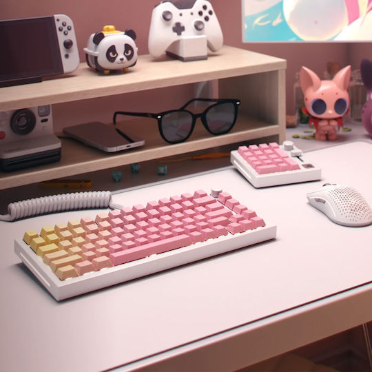 Glorious Gpbt 143 Premium Us Ansi Keycap Pink Grapefruit
