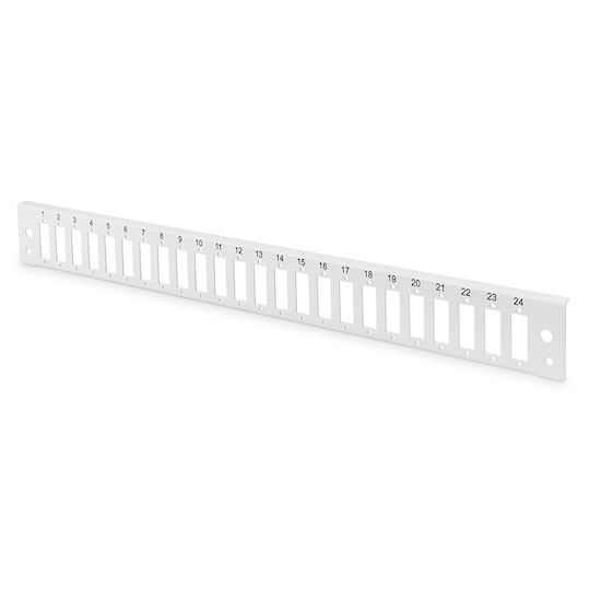 Digitus Κάλυμμα Πάνελ για Rack 1U 24 Θυρών Μαύρο