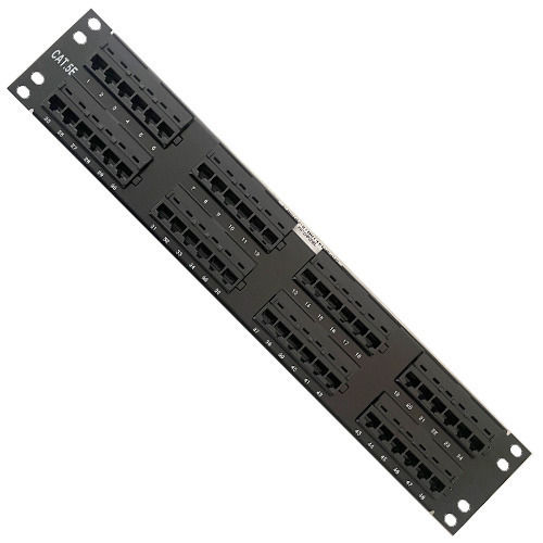 Lanberg Patch Panel für Rack 1U 19" 48 Ports cat6 Schwarz