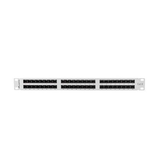 Lanberg Patch Panel για Rack 1U 19" 48 Θυρών cat6 Γκρι