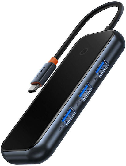 Baseus Acmejoy Hub 2 Θυρών USB 3.0 με σύνδεση USB-C Γκρι