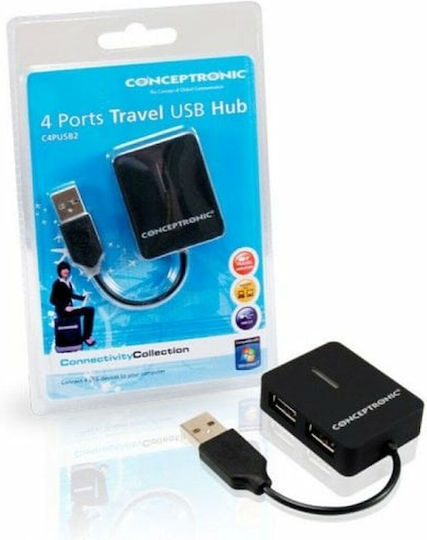 Conceptronic Hub 4 Θυρών USB 2.0 με σύνδεση USB-A